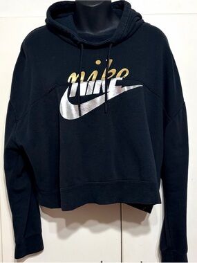 Nike Sportswear Rally Metallic Clash Cropped Hoodie